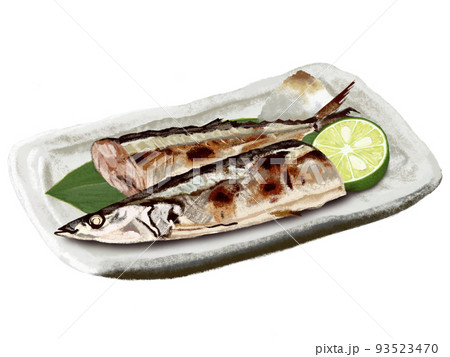 焼き秋刀魚（半切り） 93523470