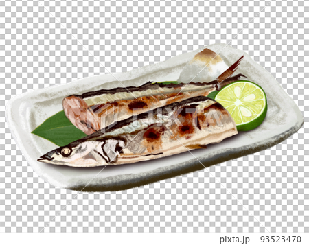 焼き秋刀魚（半切り） 93523470
