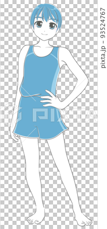 Junior high and high school students wearing swimsuits from Combinezon 93524767