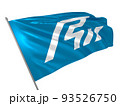 Proud flag of Ishikawa Prefecture of Japan fluttering in the wind. 3d illustration 93526750