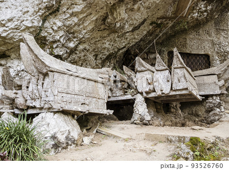 Java, Indonesia, June 13, 2022 - Londa Burial Caves funeral practices practiced several hundred 93526760