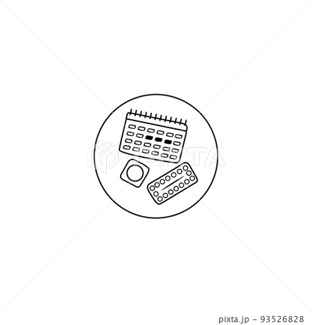 Contraception concept. Pregnancy control method. Vector illustration 93526828