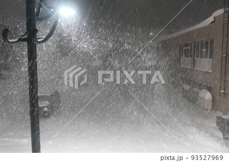 冬の北海道稚内市の風景 冬の北海道稚内市の風景 93527969