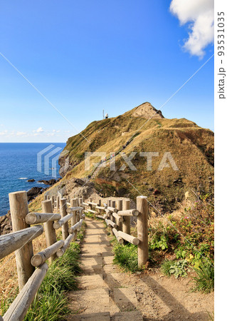 秋の神威岬 ( 10月 / 日本 北海道 積丹町 )の写真素材 [93531035