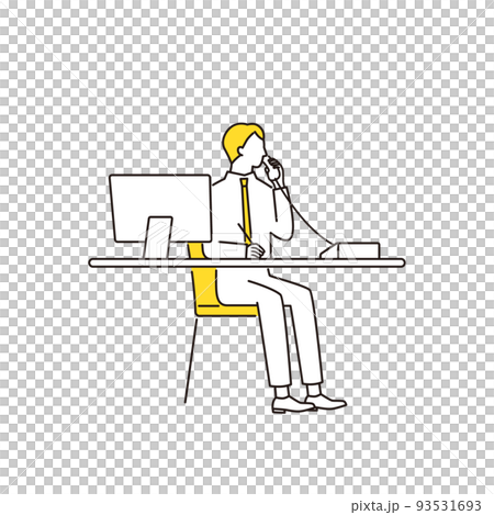 接電話的商人 接電話的商人 93531693