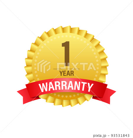 1 Year warranty. Support service icon. Vector stock illustration. 93531843