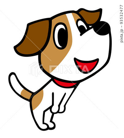 ジャックラッセルテリア犬 お辞儀挨拶ポーズ ジャックラッセルテリア犬 お辞儀挨拶ポーズ 93532477