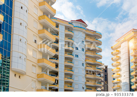 Modern apartment complex. Residential real estate in Turkey. 93533378