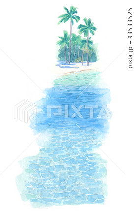 水彩画：海 93533525
