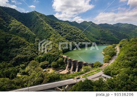豊稔池ダムの空撮写真 93536206