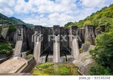 豊稔池ダムの空撮写真 豊稔池ダムの空撮写真 93536208