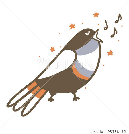 Cute outlined jungle and woodland animal for kids. Coloring vector illustration set. 93538136