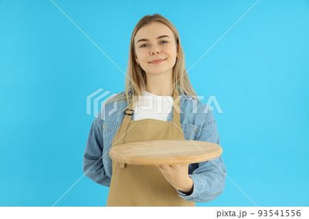 Concept of job with young woman waiter Concept of job with young woman waiter 93541556