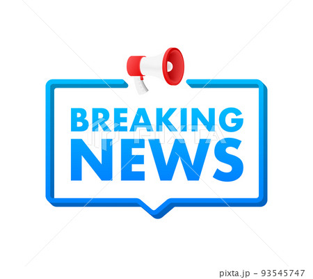 Hand Holding Megaphone with breaking news. Megaphone banner. Web design. Vector stock illustration. Hand Holding Megaphone with breaking news. Megaphone banner. Web design. Vector stock illustration. 93545747