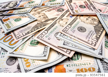 American dollars as a background. Finance and banks. The growth of the dollar. American dollars as a background. Finance and banks. The growth of the dollar. 93547561