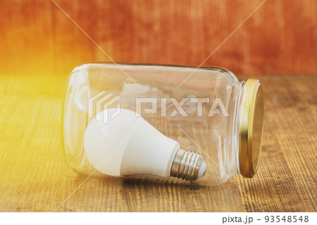 Light bulb inside jar Light bulb inside jar 93548548