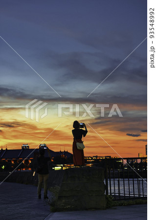 夕日の横浜 夕日の横浜 93548992