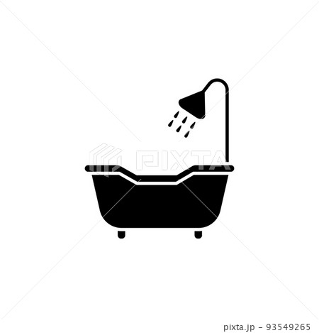 Illustration Vector graphic of bath tub icon Illustration Vector graphic of bath tub icon 93549265