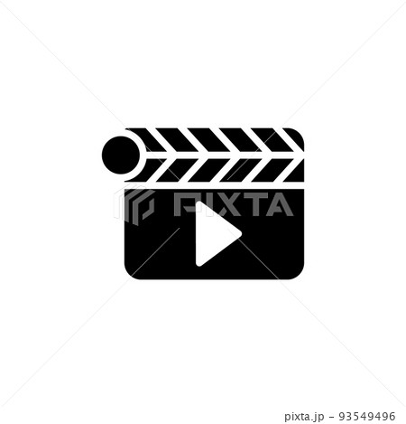Illustration Vector graphic of clapper icon 93549496
