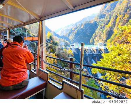 黒部峡谷トロッコ電車（秋） 93549672