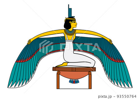 Isis, winged goddess in ancient Egyptian religion, with throne hieroglyph on her head. In Osiris myth and cult she resurrects her husband Osiris, who was killed by Seth, and protects his heir, Horus. Isis, winged goddess in ancient Egyptian religion, with throne hieroglyph on her head. In Osiris myth and cult she resurrects her husband Osiris, who was killed by Seth, and protects his heir, Horus. 93550764