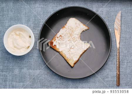 low fact cheese cream spread on a bread low fact cheese cream spread on a bread 93553058