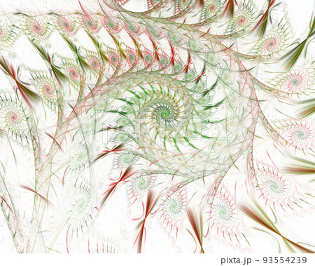 An Illustration of an abstract fractal spiral for background 93554239