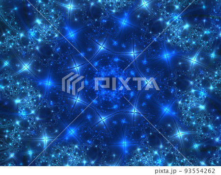 Magic stars movement with trace of particles. 93554262