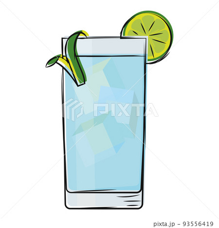 Isolated lemon cocktail vector illustration Isolated lemon cocktail vector illustration 93556419