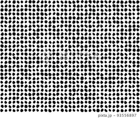 Black confetti different circular shapes on a white background, seamless pattern 93556897