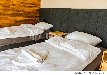 Rural room interior with beds Rural room interior with beds 93560724