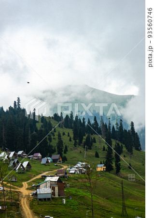 Famous georgian mountain resort Bakhmaro 93560746