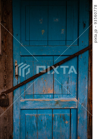 Old wooden house in Bakhmaro, Georgia 93560778