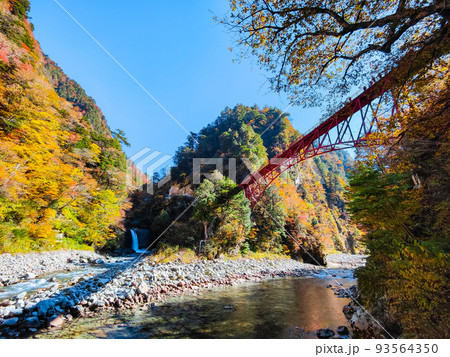 黒部峡谷（秋）：奥鐘橋 93564350