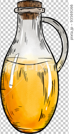 Vegan food doodle icon watercolor png 93569166