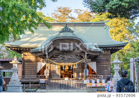 菊田神社　習志野の守護神　拝殿 93572606