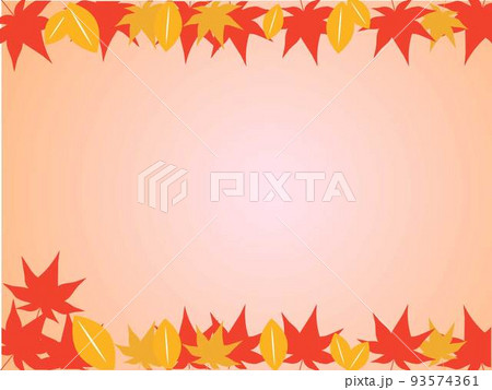 秋の紅葉 背景素材 もみじ 楓 グラデーション 壁紙 イラストのイラスト素材