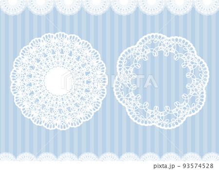 手編みのレースのベクターイラスト 手編みのレースのベクターイラスト 93574528