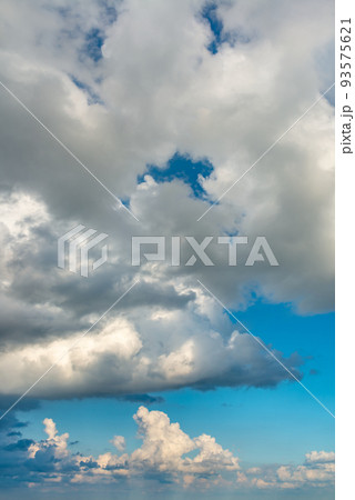 Fantastic clouds against blue sky, panorama Fantastic clouds against blue sky, panorama 93575621