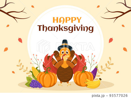 Happy Thanksgiving Celebration Template Hand Drawn Cartoon Flat Illustration with Turkey, Leaves, Chicken or Pumpkin Design Happy Thanksgiving Celebration Template Hand Drawn Cartoon Flat Illustration with Turkey, Leaves, Chicken or Pumpkin Design 93577026