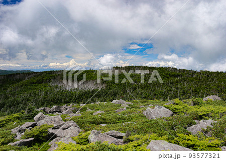 北八ヶ岳　中山山頂展望台からの絶景　長野県　日本 93577321