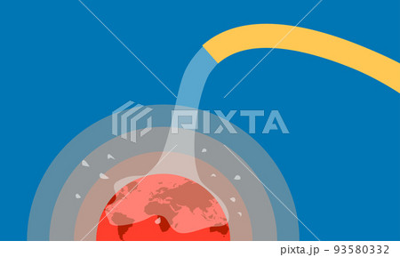 global warming. open wator hose to save earth. hot planet. vector illustration esp10 global warming. open wator hose to save earth. hot planet. vector illustration esp10 93580332