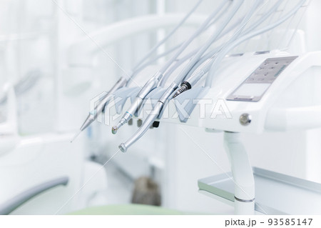 Modern dental drills in the dentist's office.. 93585147