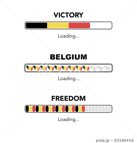 Belgium flag loading banners 93586458