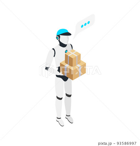 Isometric Delivery Robot 93586997