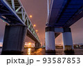 大黒大橋の下からの夜景 93587853