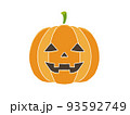 ハロウィン　かぼちゃ　ジャックオーランタンのイラスト 93592749
