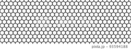 Black and white honeycomb simple seamless pattern 93594188