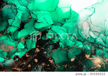 Marble ink abstract art from exquisite original painting for abstract background 93595032