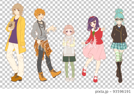 動漫風格人物的全身插圖集 93596191